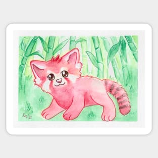 Cute red panda Sticker